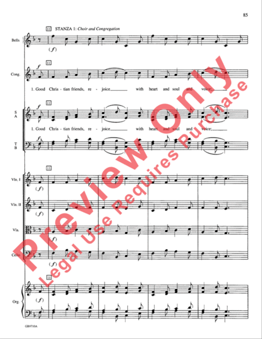 A Festival of Lessons and Carols Choir scores gallery preview page 86