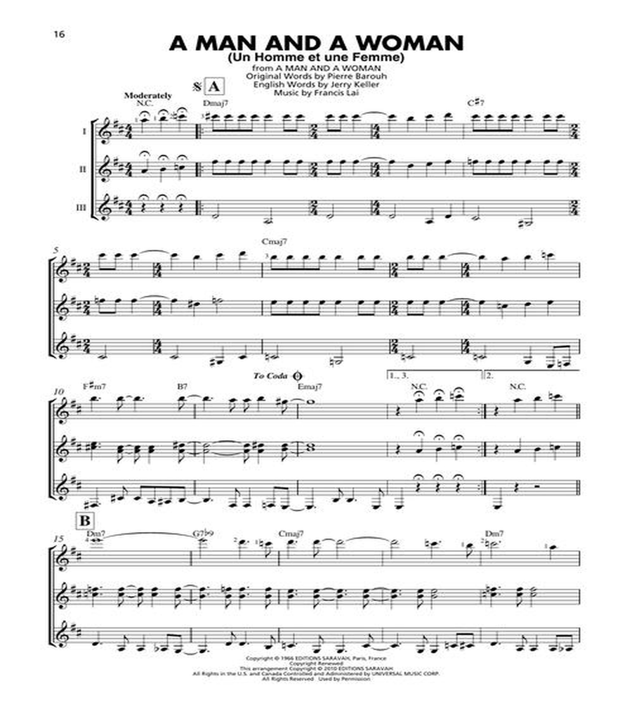 Bossa Nova – 15 Songs Arranged for Three or More Guitarists Guitar Ensemble scores gallery preview page 6