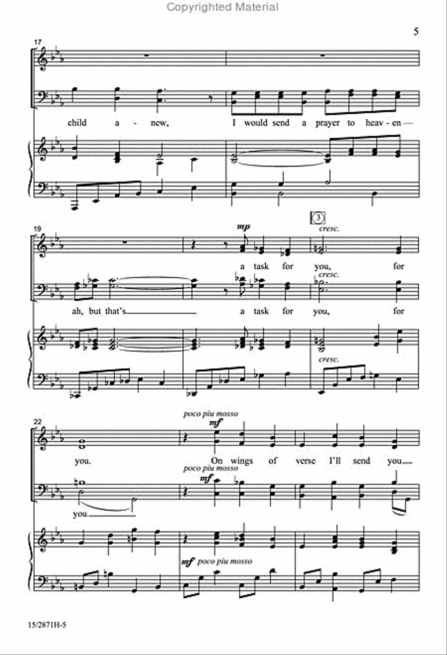 Don't Forget Me Don't Forget Me 4-Part scores gallery preview page 4