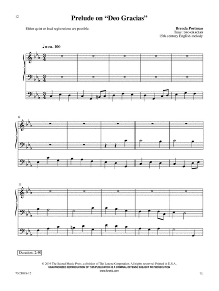 Peace Like a River Organ Solo scores gallery preview page 5