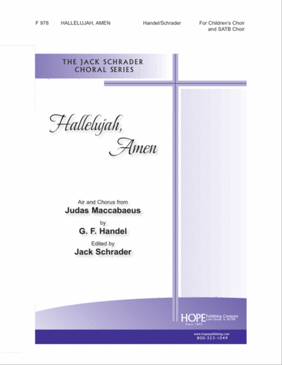 Hallelujah Amen Hallelujah Amen 4-Part scores gallery preview page 1