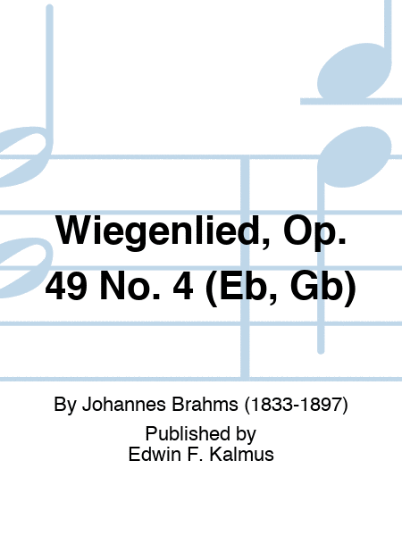 Wiegenlied, Op. 49 No. 4
