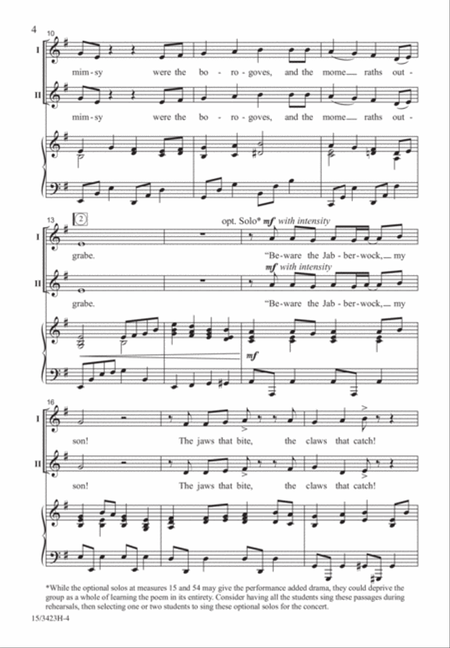 Jabberwocky 2-Part scores gallery preview page 3
