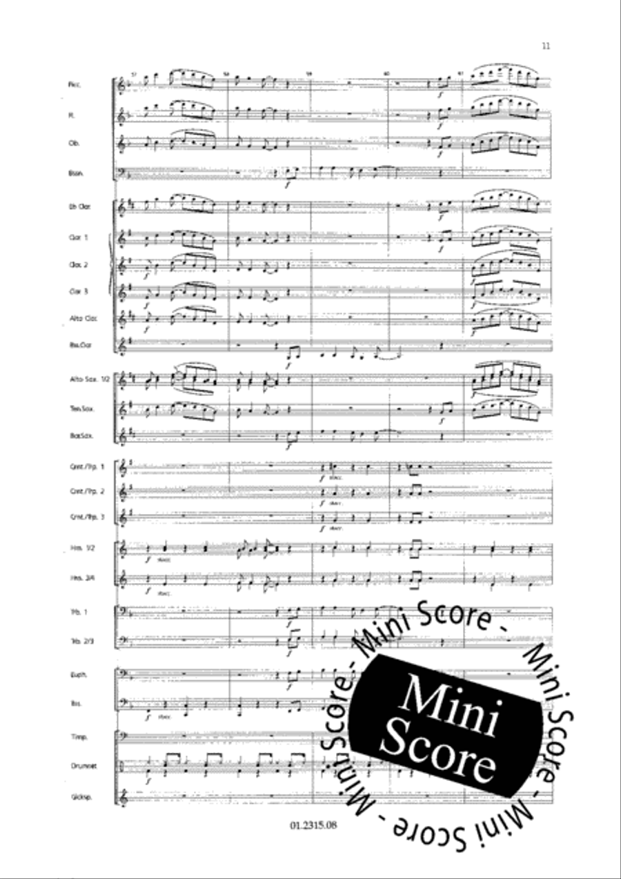 A Tribute to Stephen Foster Concert Band scores gallery preview page 15