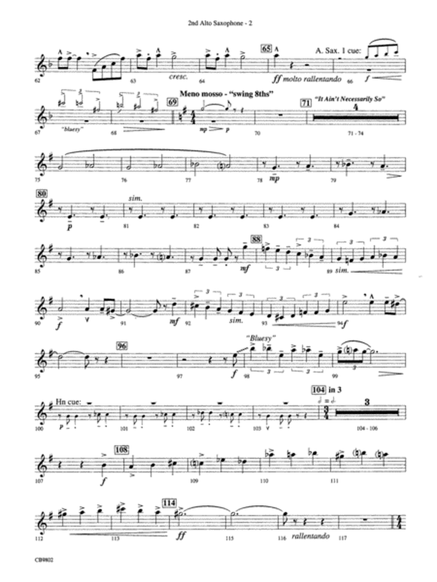Porgy and Bess® (Medley): 2nd E-flat Alto Saxophone
