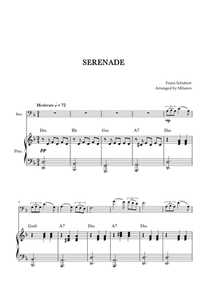Book cover for Serenade | Schubert | Bassoon | Piano | Chords