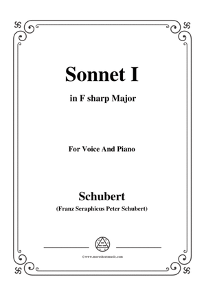Schubert-Sonnet I in F sharp Major,for voice and piano
