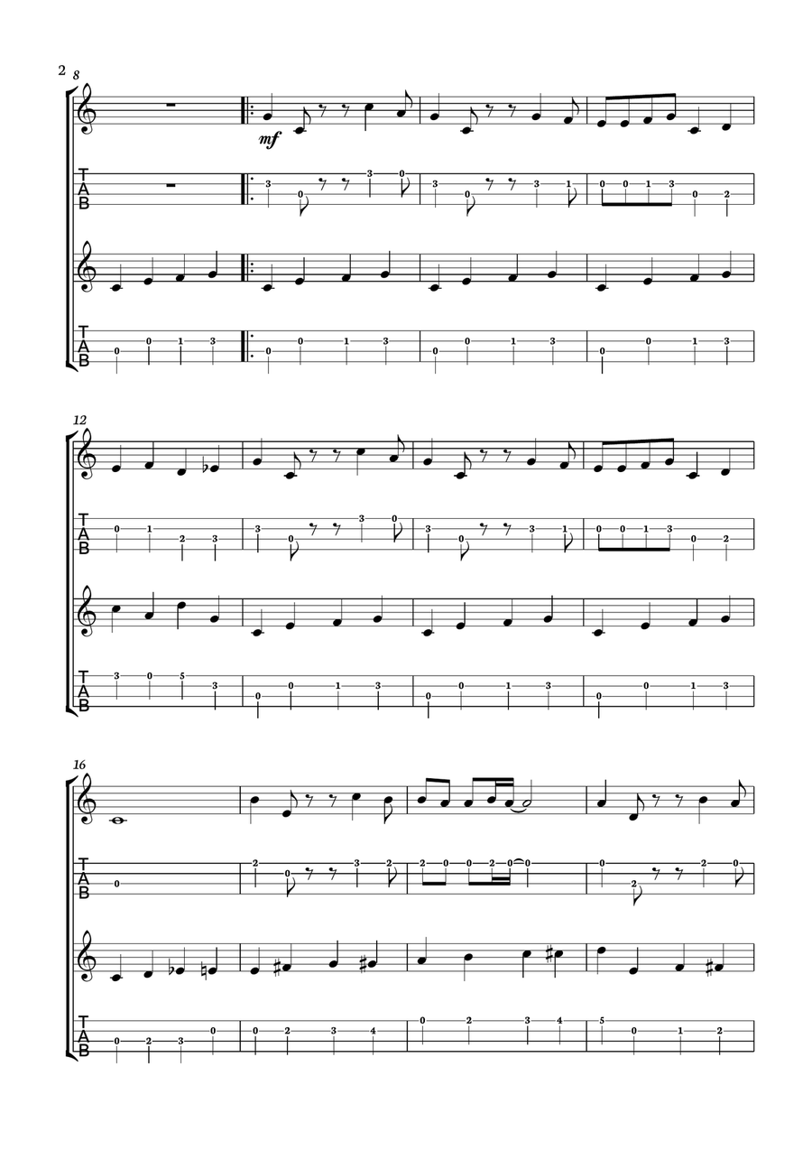 The Flintstones Ukulele scores gallery preview page 2