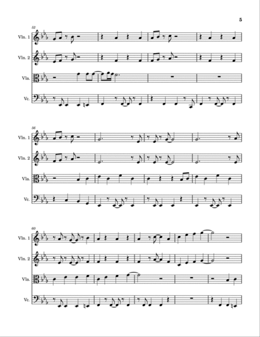 Valerie String Quartet scores gallery preview page 5
