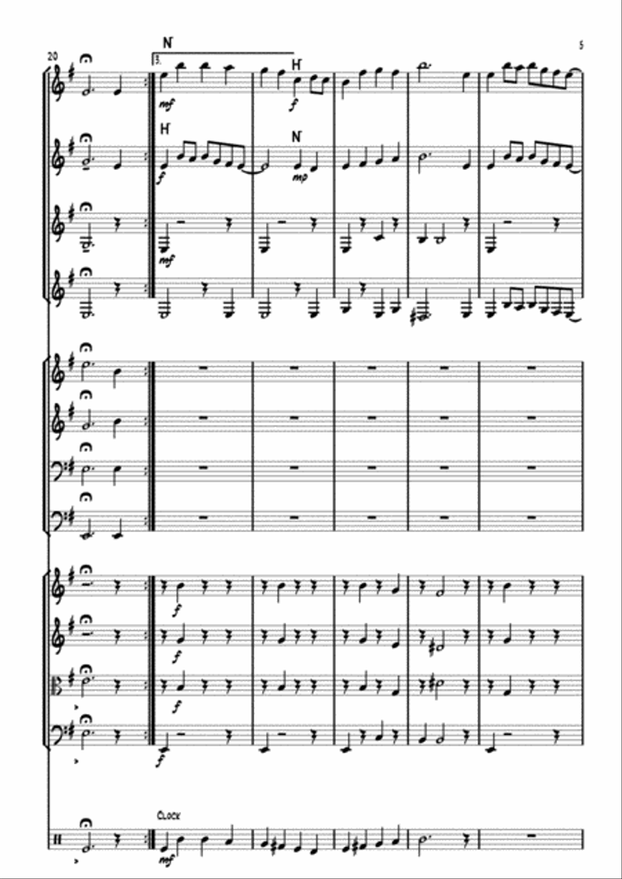 God Rest Ye Merry Gentlemen Concert Band scores gallery preview page 5