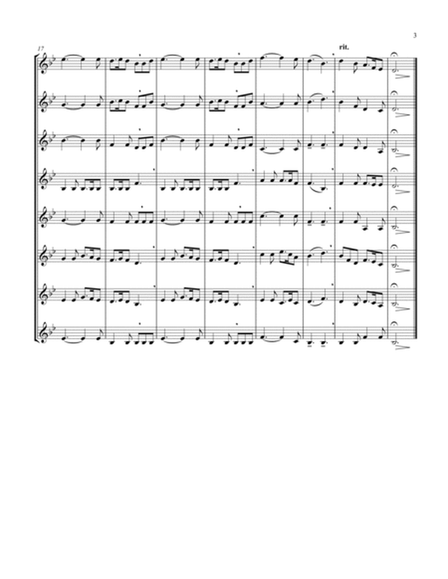 Silent Night (Bb) (Violin Octet)