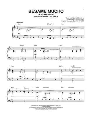Bésame Mucho (Kiss Me Much) [Jazz version] (arr. Brent Edstrom)