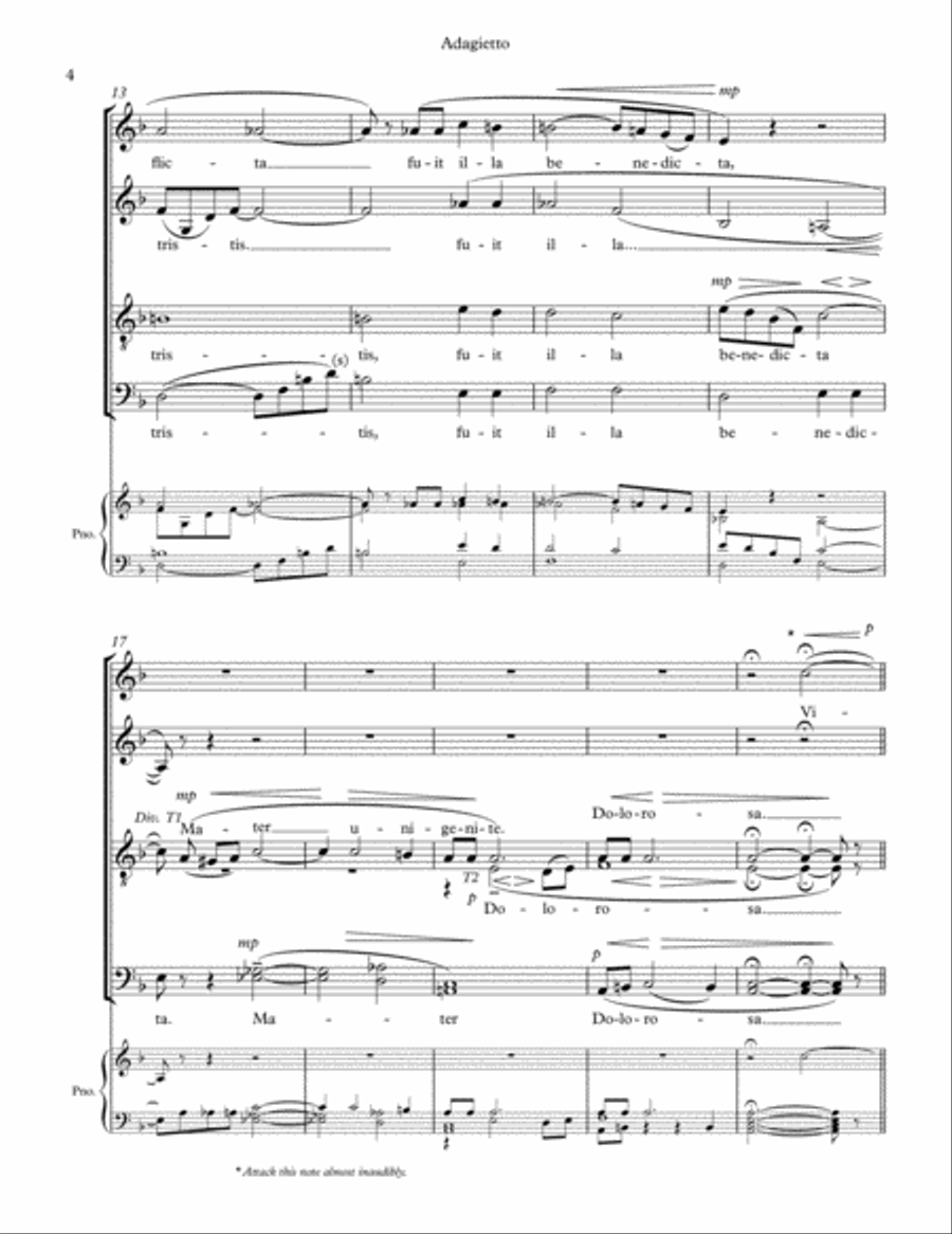 Adagietto (Mahler) 4-Part scores gallery preview page 4