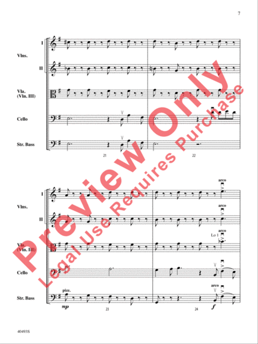 Christmas Toys on Parade String Orchestra scores gallery preview page 8