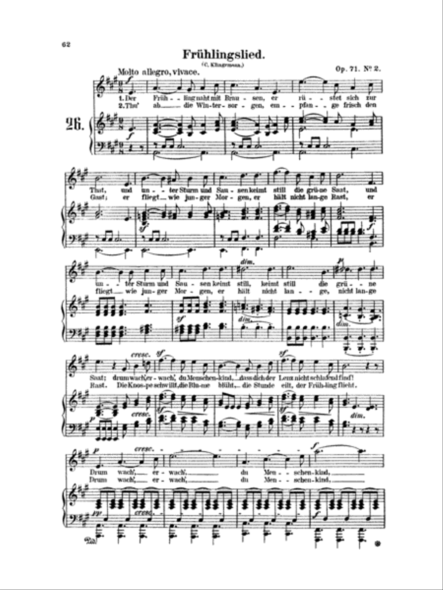 Mendelssohn: 79 Songs, High Voice (German) High Voice scores gallery preview page 1