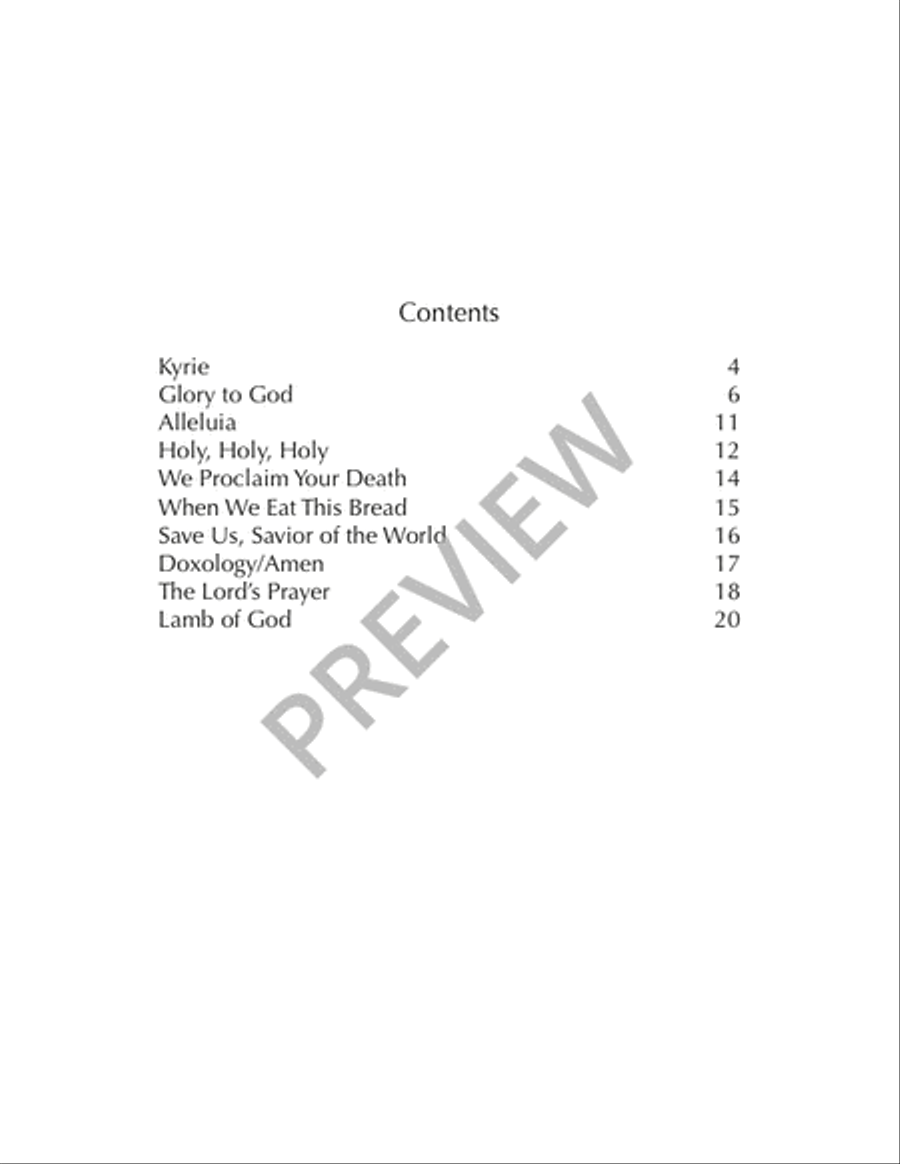 The Glendalough Mass - Guitar edition Guitar scores gallery preview page 4