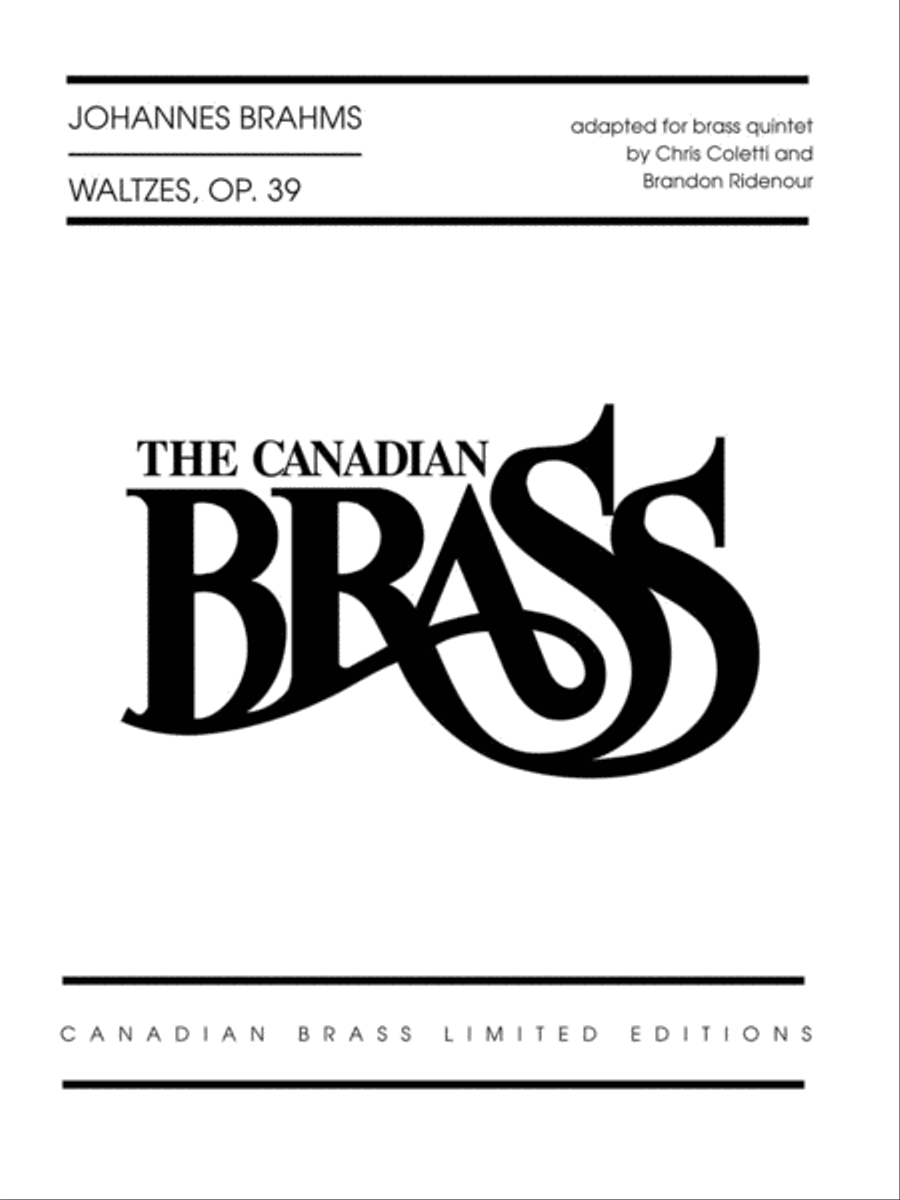 Waltzes, Op. 39 Brass Quintet scores gallery preview page 1