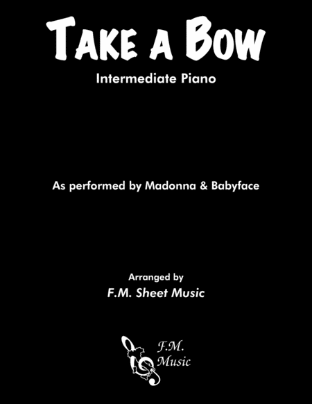 Take A Bow (Intermediate Piano) image number null