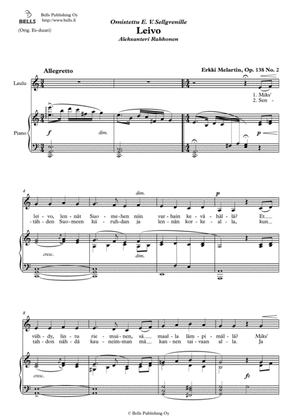 Leivo, Op. 138 No. 2 (C Major)
