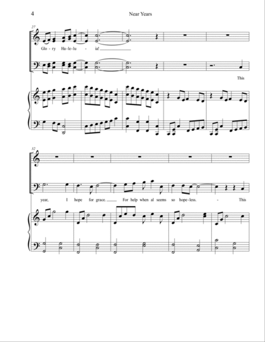 New Years 4-Part scores gallery preview page 4