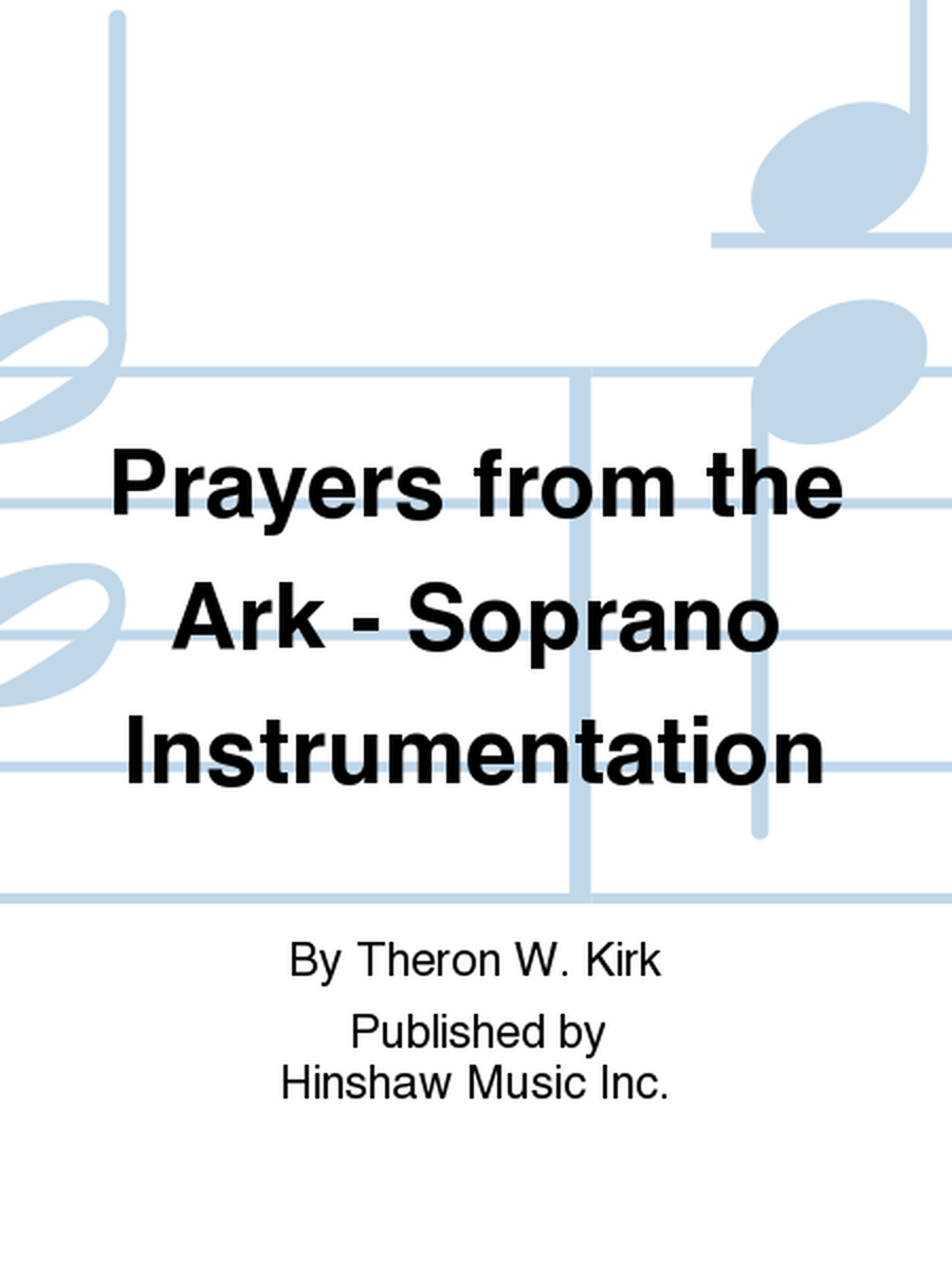 Prayers From The Ark - Soprano Instrumentation