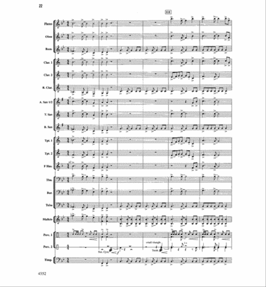 The Light Of Dawn Concert Band scores gallery preview page 21
