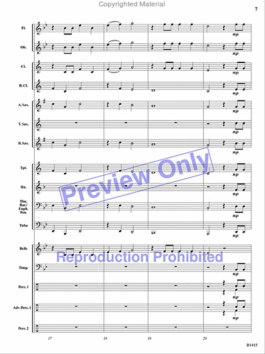Hallelujah Chorus Hallelujah Chorus Concert Band scores gallery preview page 6