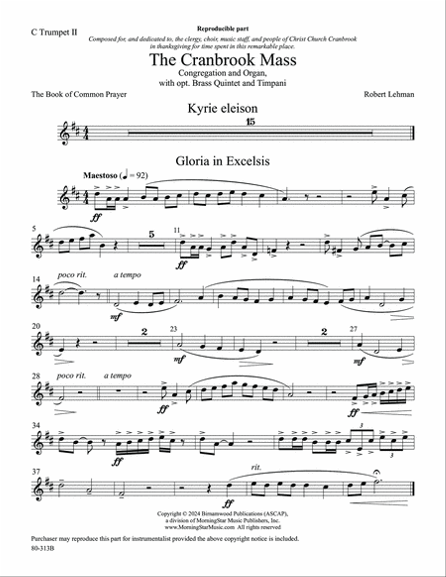 The Cranbrook Mass Choir scores gallery preview page 6