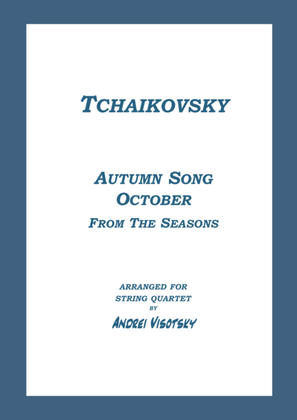Book cover for Autumn Song - Octobre