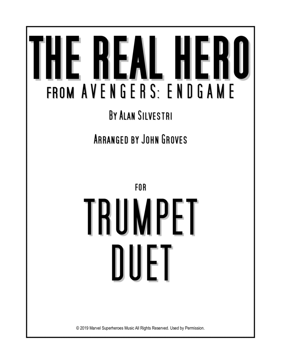 The Real Hero Trumpet Duet scores gallery preview page 1