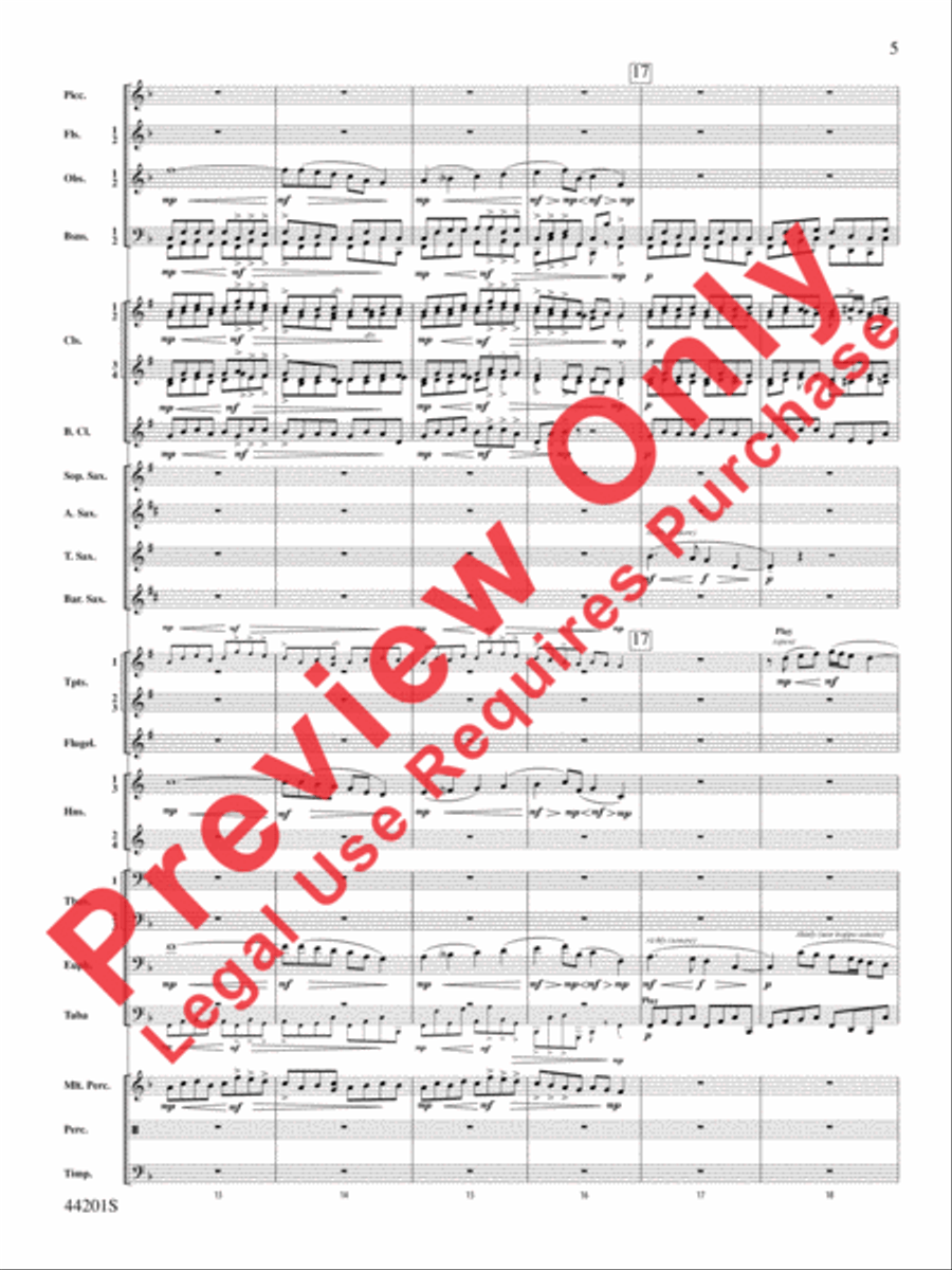 Handel in the Strand Concert Band scores gallery preview page 6