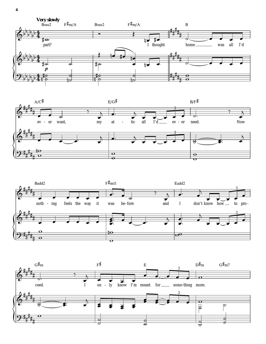 Astonishing Piano, Vocal, Guitar scores gallery preview page 4