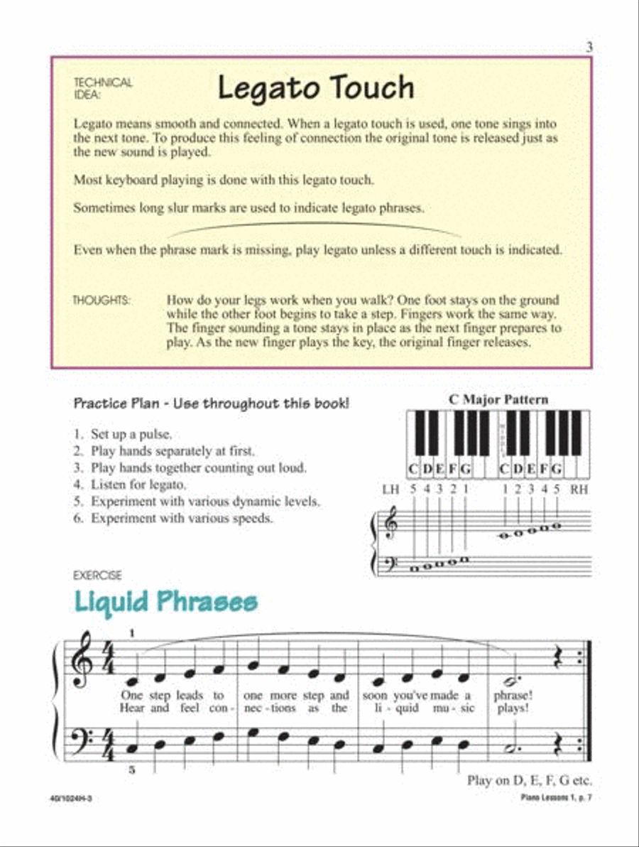 Noona Comprehensive Piano Complete Performer Level 1 Piano Method scores gallery preview page 3