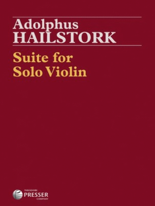 Book cover for Suite for Solo Violin
