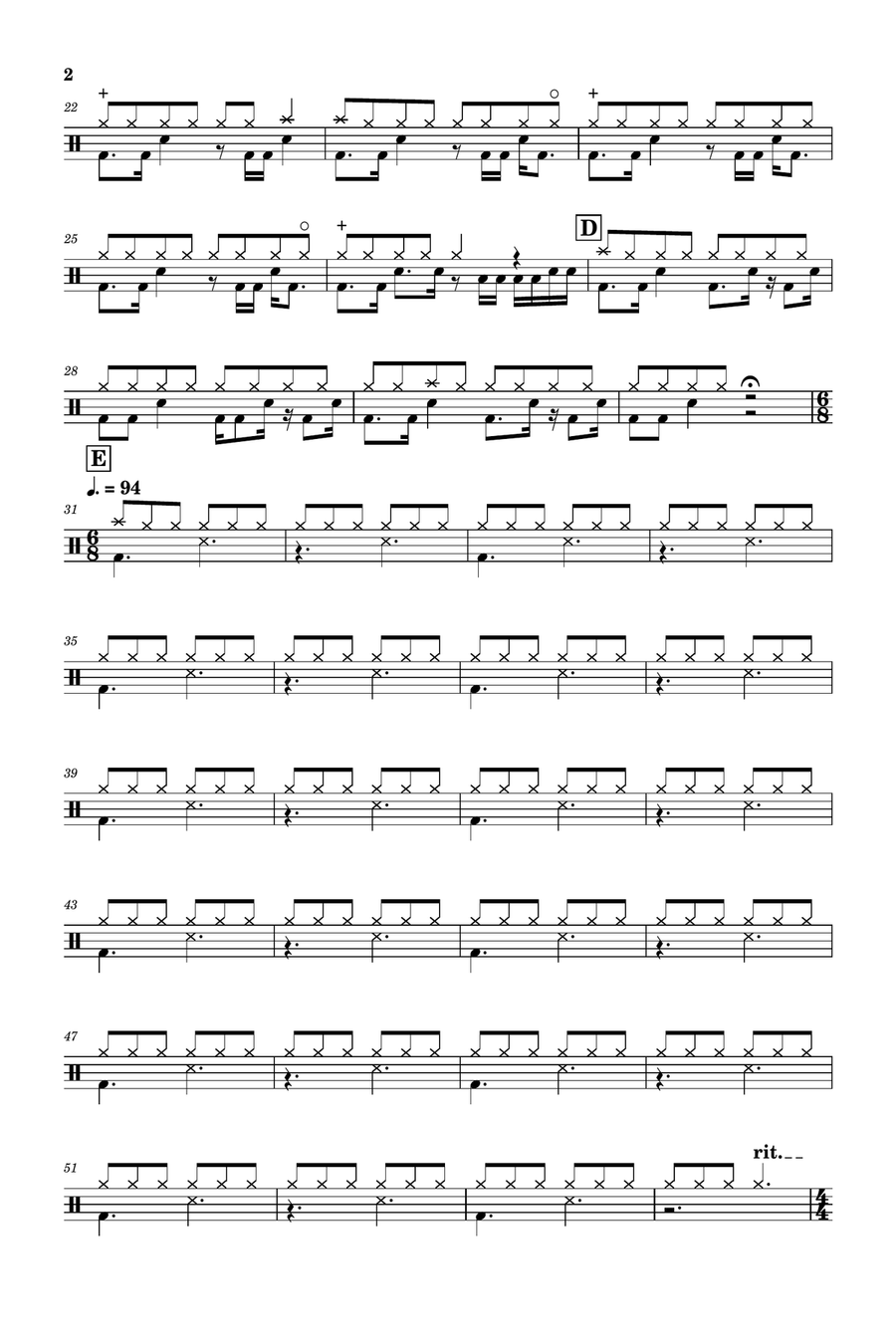 Prince Drum Set scores gallery preview page 2