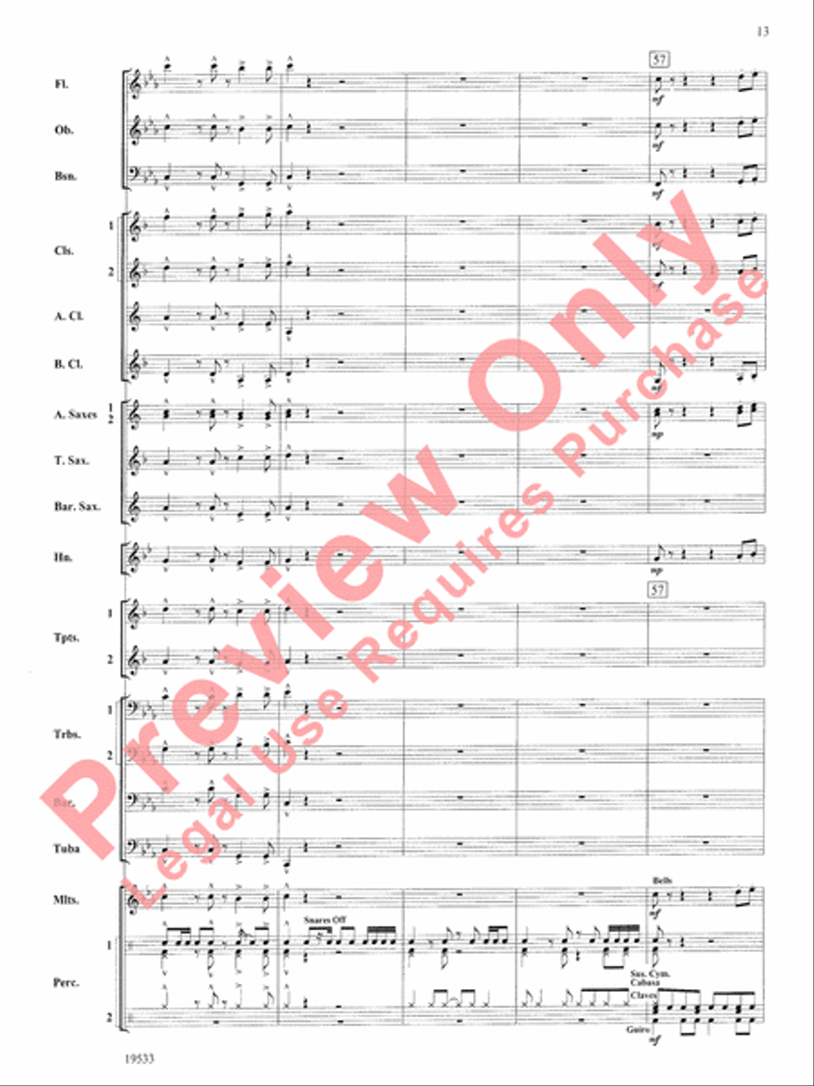 Fiero Concert Band scores gallery preview page 14