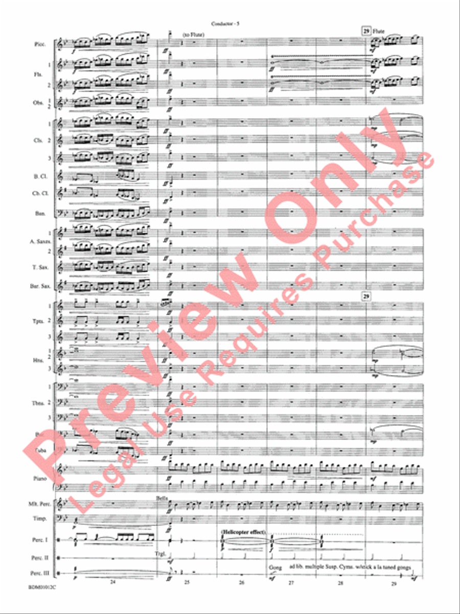Inchon Concert Band scores gallery preview page 10