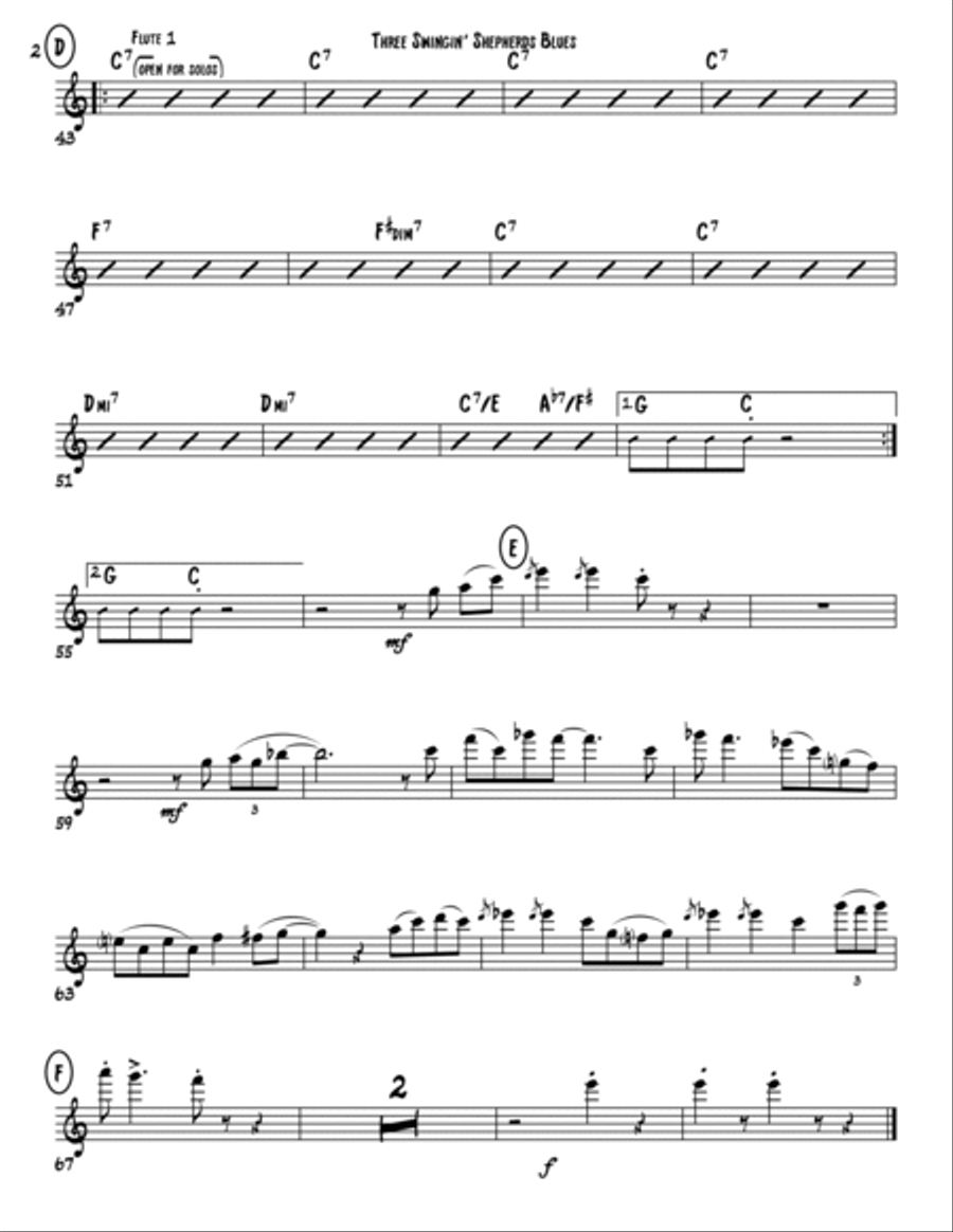 The Swingin' Shepherd Blues Jazz Ensemble scores gallery preview page 4