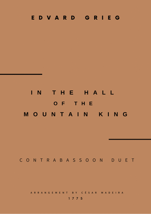 In The Hall Of The Mountain King - Contrabassoon Duet (Full Score and Parts)