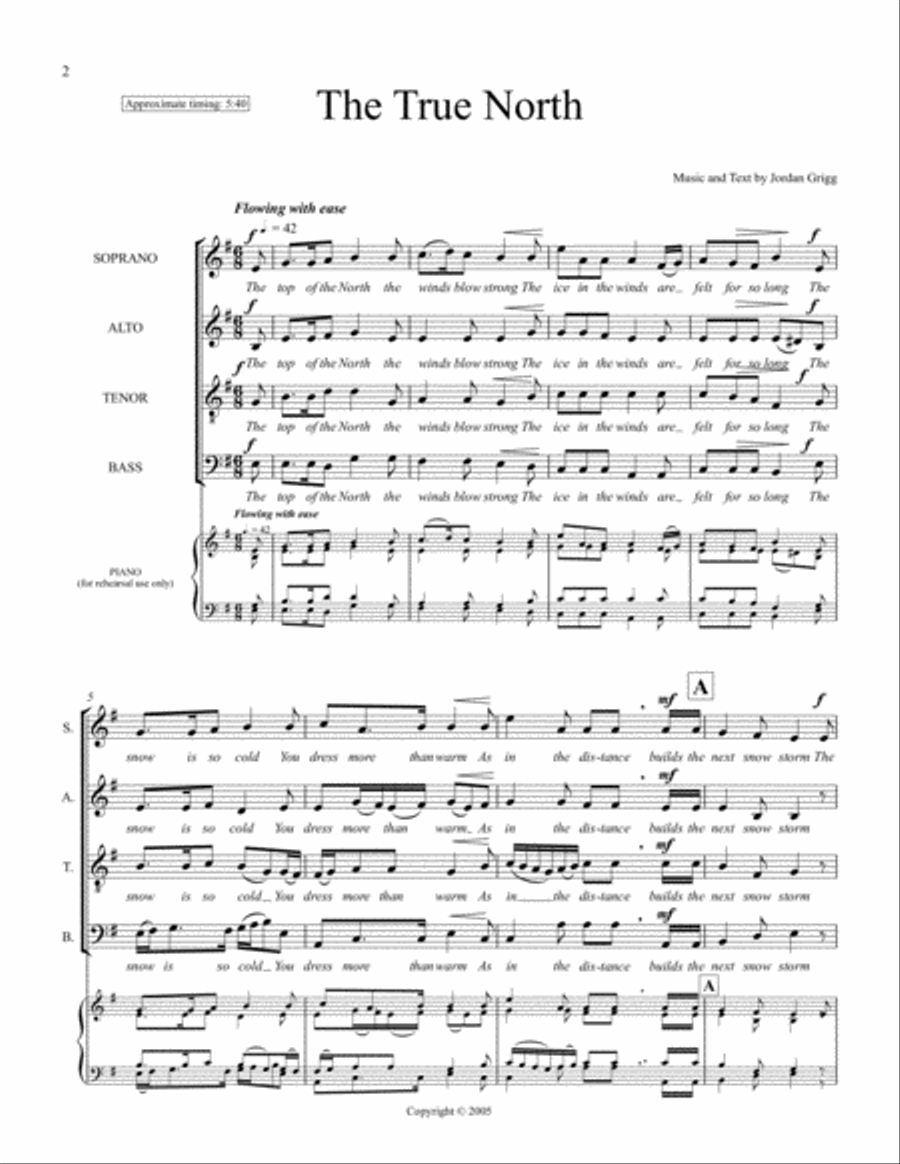 The True North The True North 4-Part scores gallery preview page 2