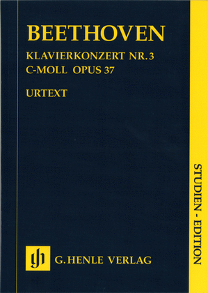 Book cover for Concerto for Piano and Orchestra C minor Op. 37, No. 3