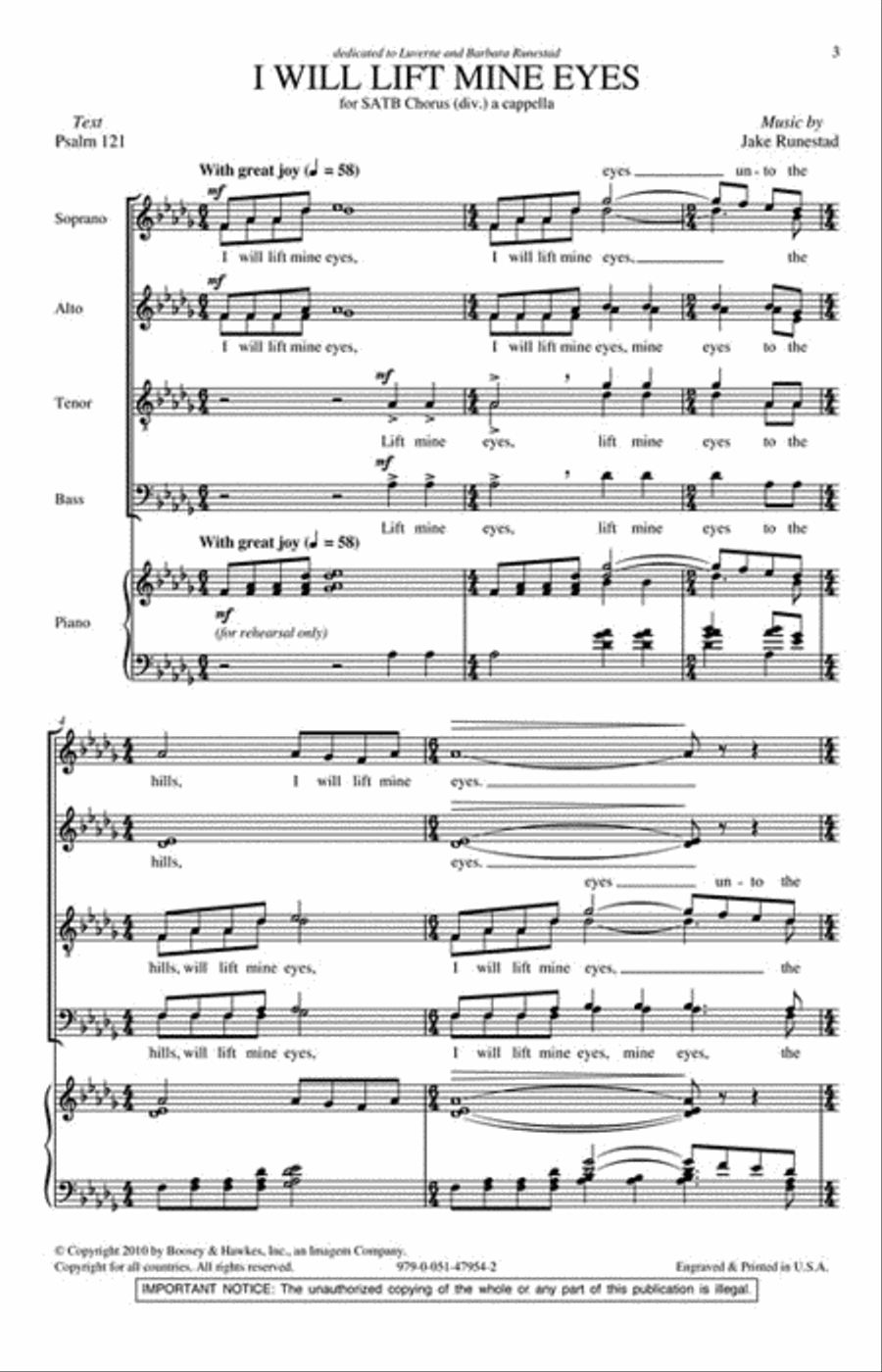 I Will Lift Mine Eyes Divisi scores gallery preview page 2