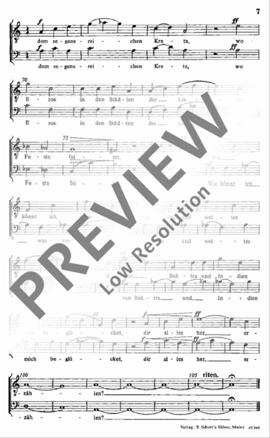 Drei antike Gesänge 4-Part scores gallery preview page 7