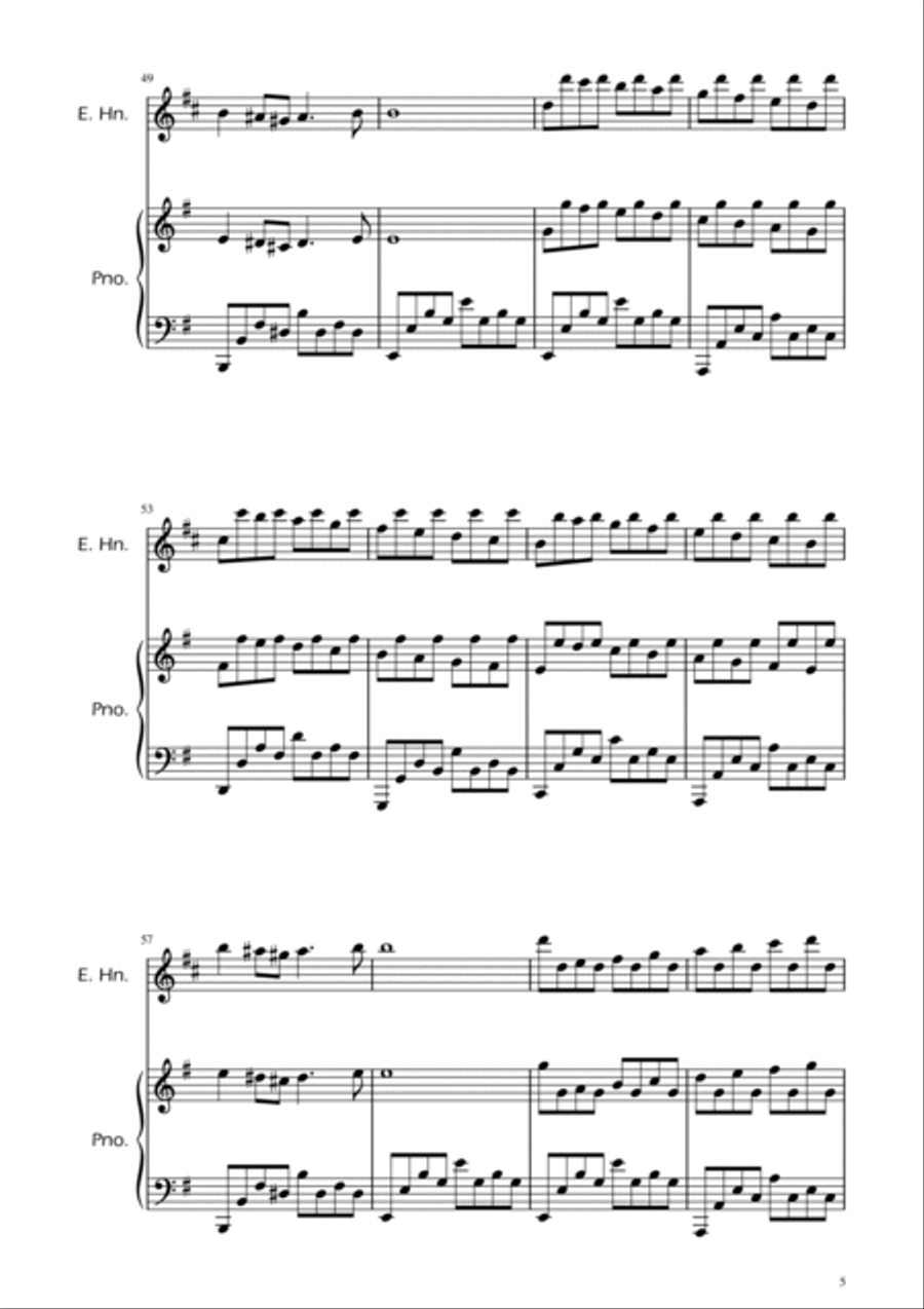 Passacaglia - Handel/Halvorsen - English Horn Solo w/ Piano Chamber Music scores gallery preview page 5