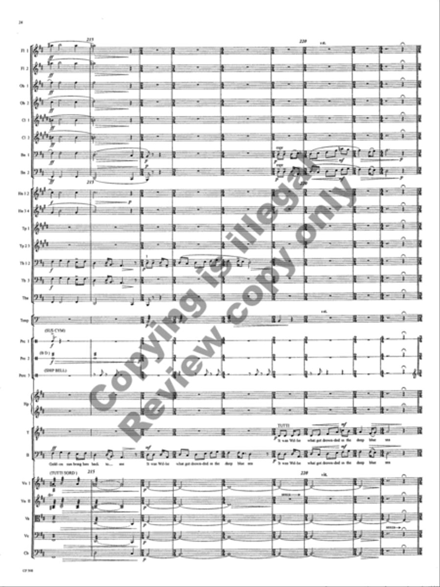 American Folk Song Suite (Orchestra Score) Choir scores gallery preview page 27