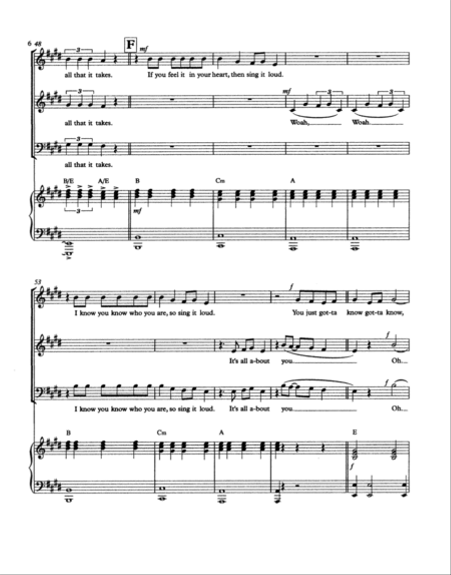 You Know It's About You 3-Part scores gallery preview page 6