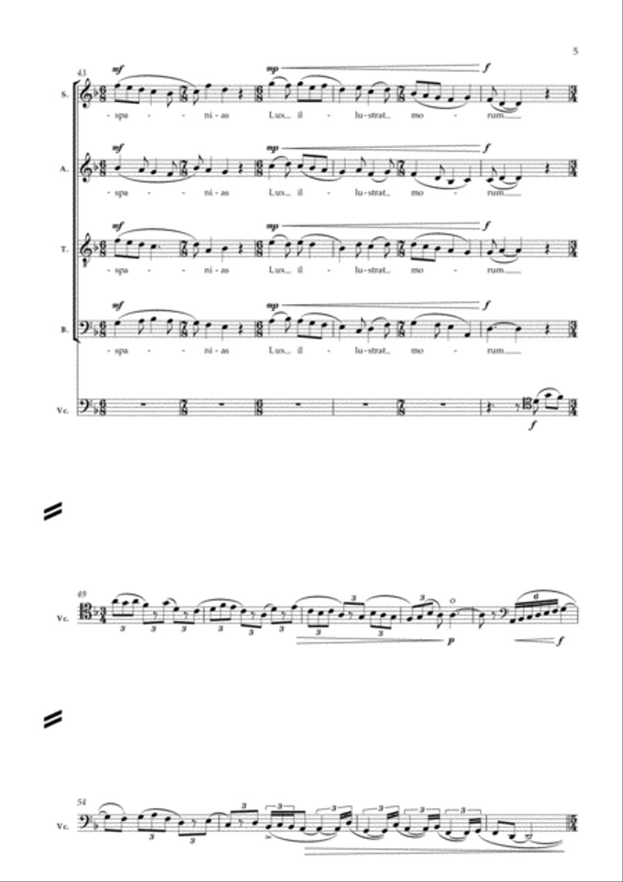 To the Field of Stars To the Field of Stars 4-Part scores gallery preview page 6