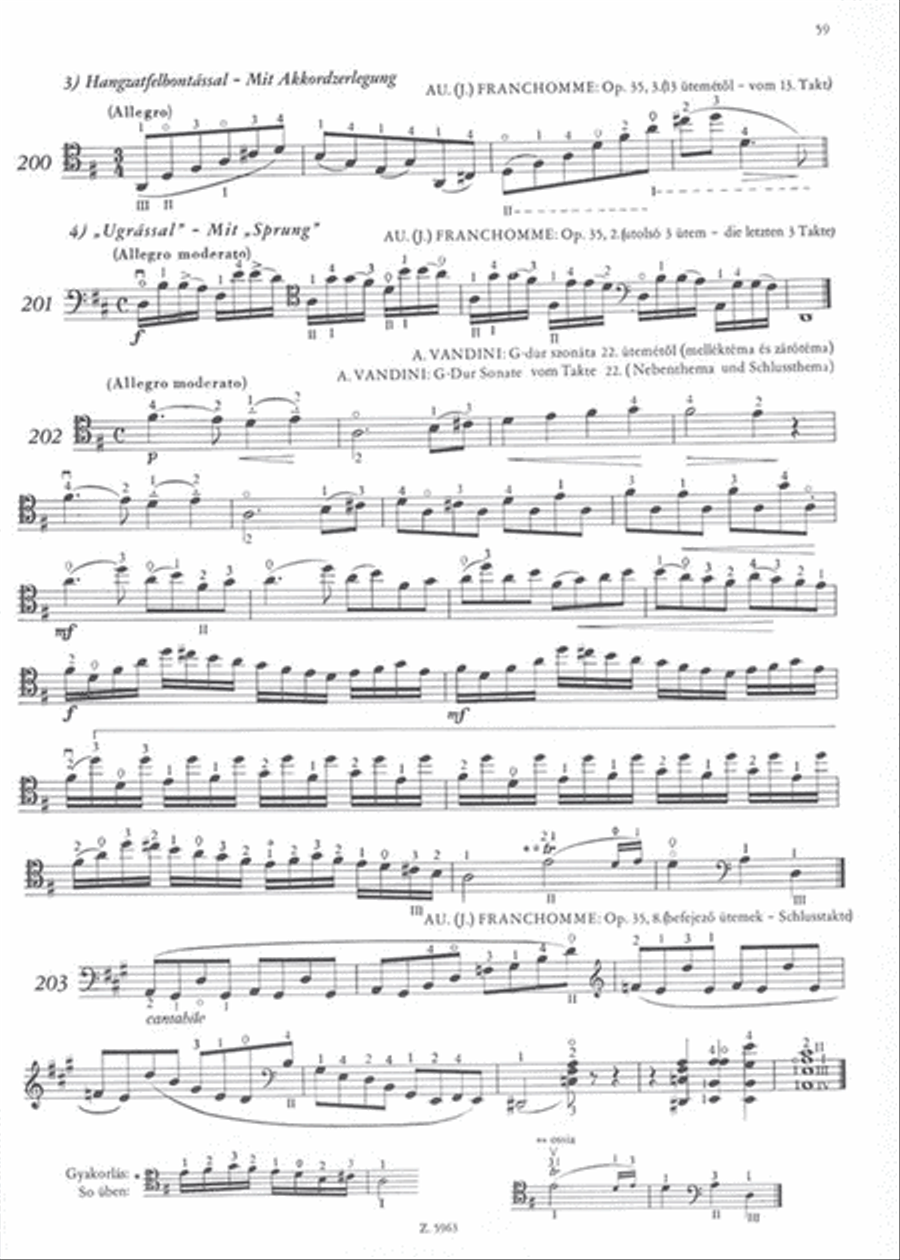 Daumenübungen Cello scores gallery preview page 3