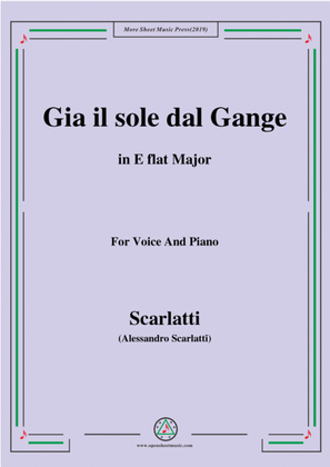 Scarlatti-Gia il sole dal Gange,in E flat Major,for Voice and Piano