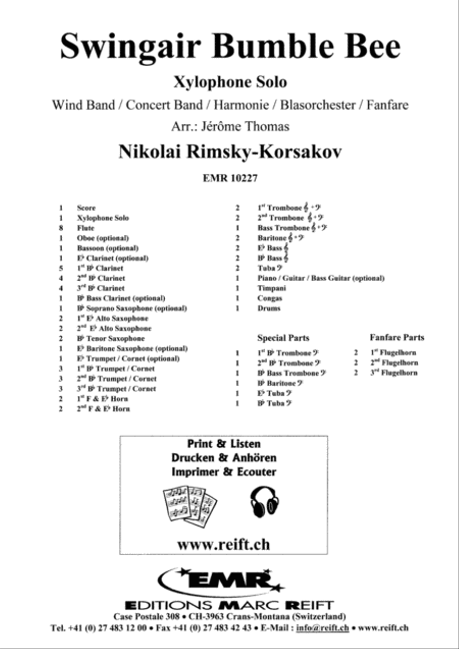 Swingair Bumble Bee Swingair Bumble Bee Concert Band scores gallery preview page 2